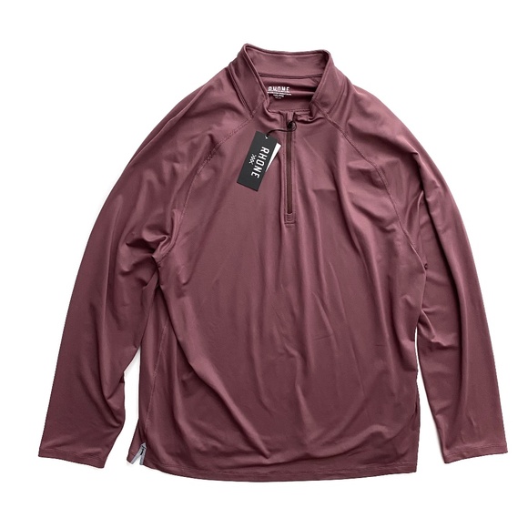 Rhone Nwt Maroon Session 1/4 Zip Pullover Long Sleeve Top XXL 2XL - Picture 1 of 3